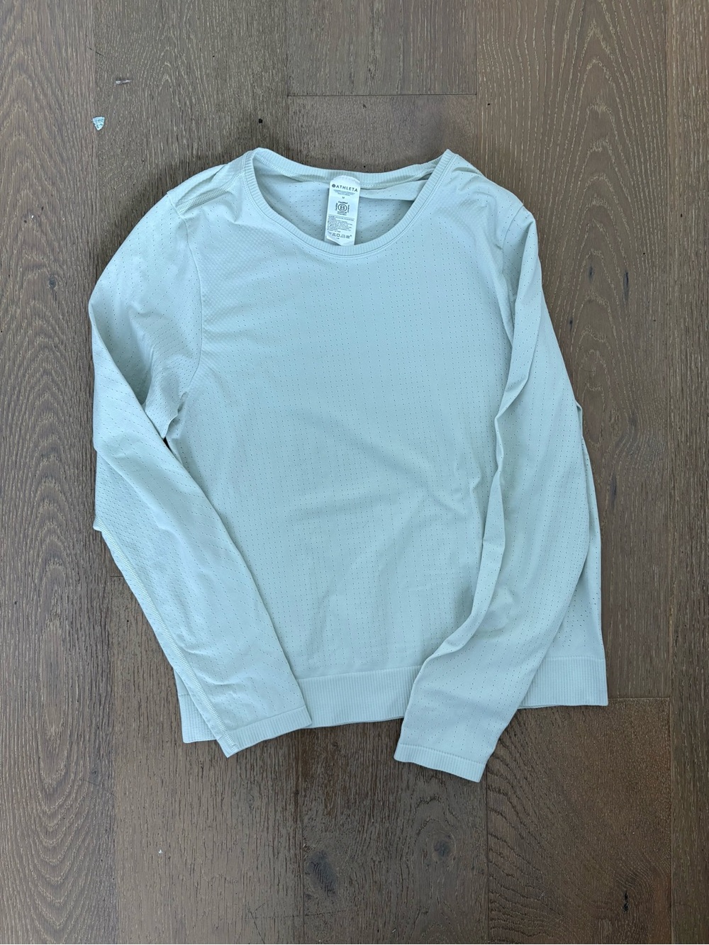 Athleta Momentum Seamless Long Sleeve Top Lime Green Size M